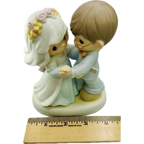 Precious Moments YOU'LL ALWAYS BE DADDY'S LITTLE GIRL 488224 Wedding Dance‎ 2000 - Picture 9 of 13